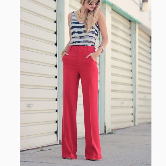 Alice and olivia red pants Clearance
